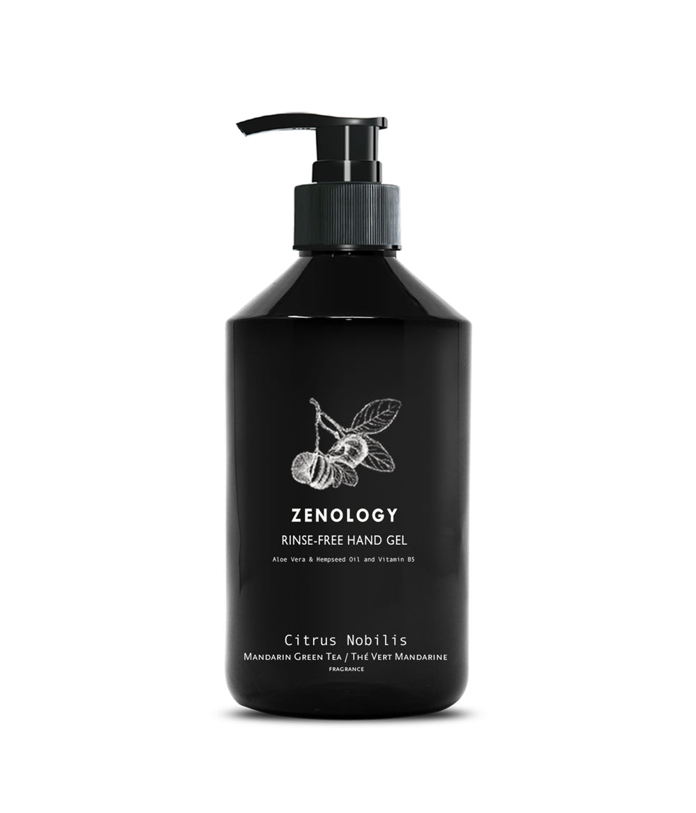 Mandarin Green Tea Rinse-Free Hand Gel By Zenology Brand in Dubai
